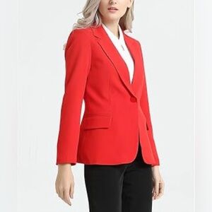 DNKY Elegant Red Blazer Sz 12